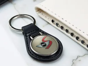 Mini Cooper Portachiave Pelle Elegante Tocco Pregevole